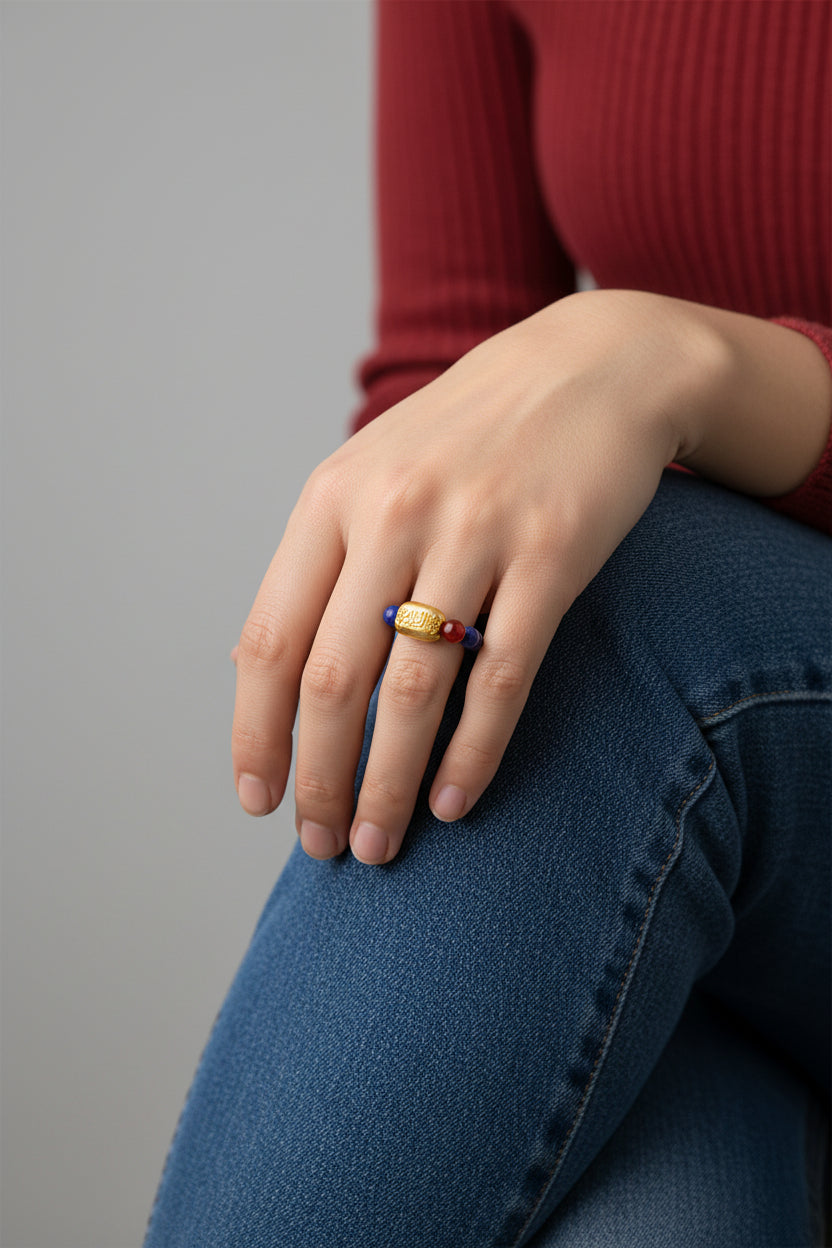LAPIS LAZULI STRETCH RING