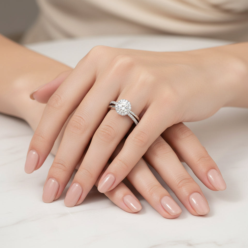 CLASSIC MOISSANITE SOLITAIRE ENGAGEMENT RING