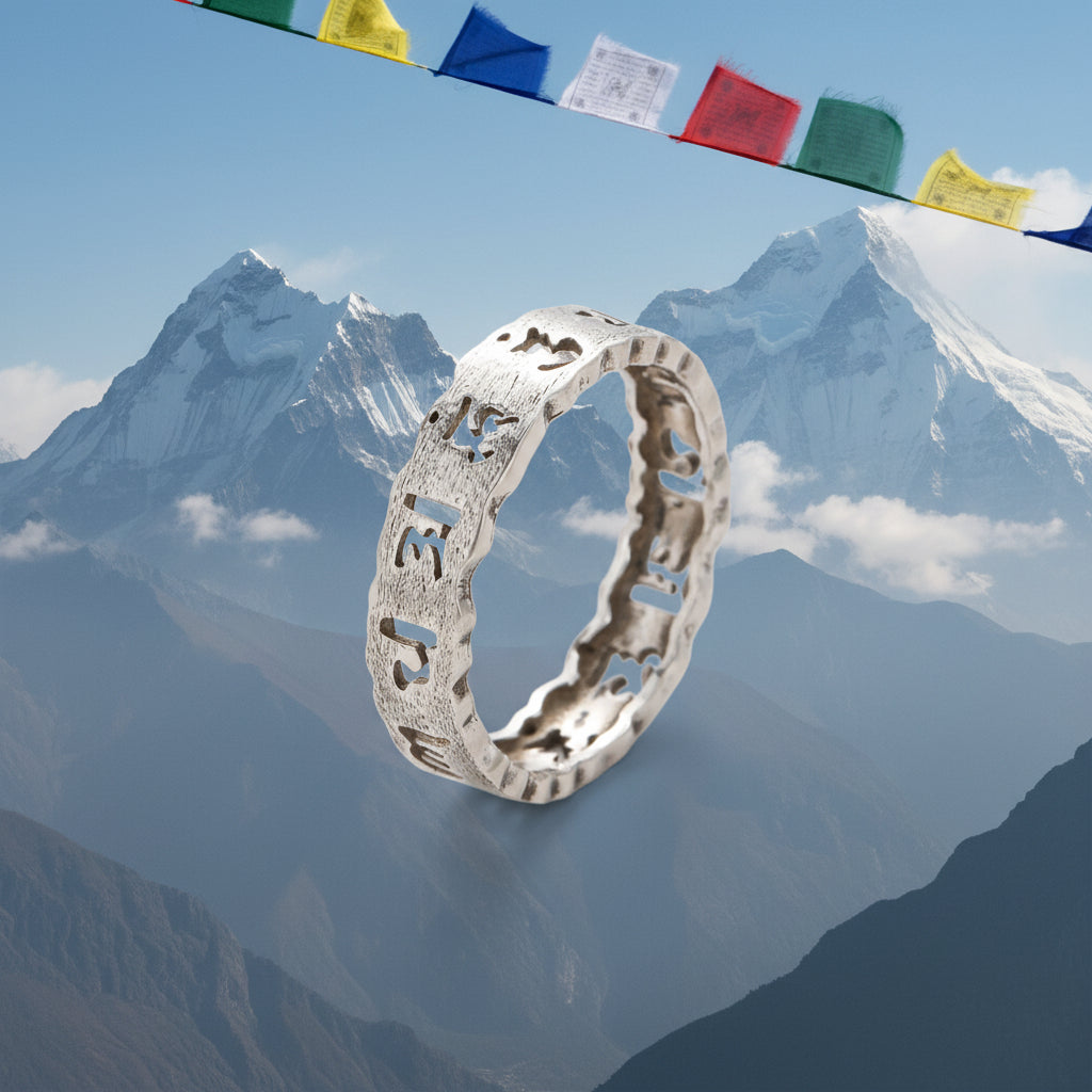 OM MANI PADME HUM RING