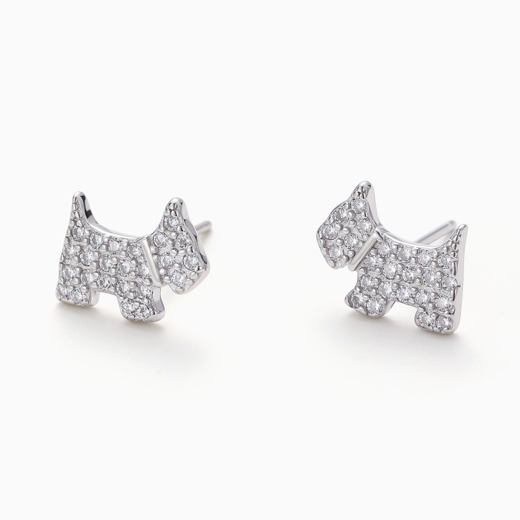 PUP PRIDE TERRIER SILHOUETTE STUDS