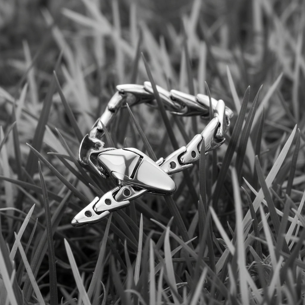 DESIGN MINDED BENDABLE SNAKE STERLING SILVER RING