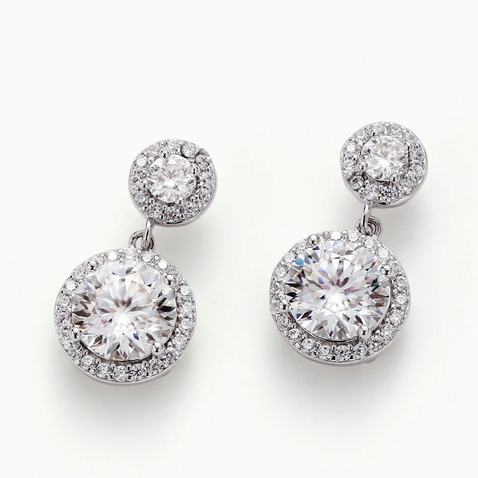 A MUST HAVE ONE CARAT MOISSANITE DROP EARRINGS