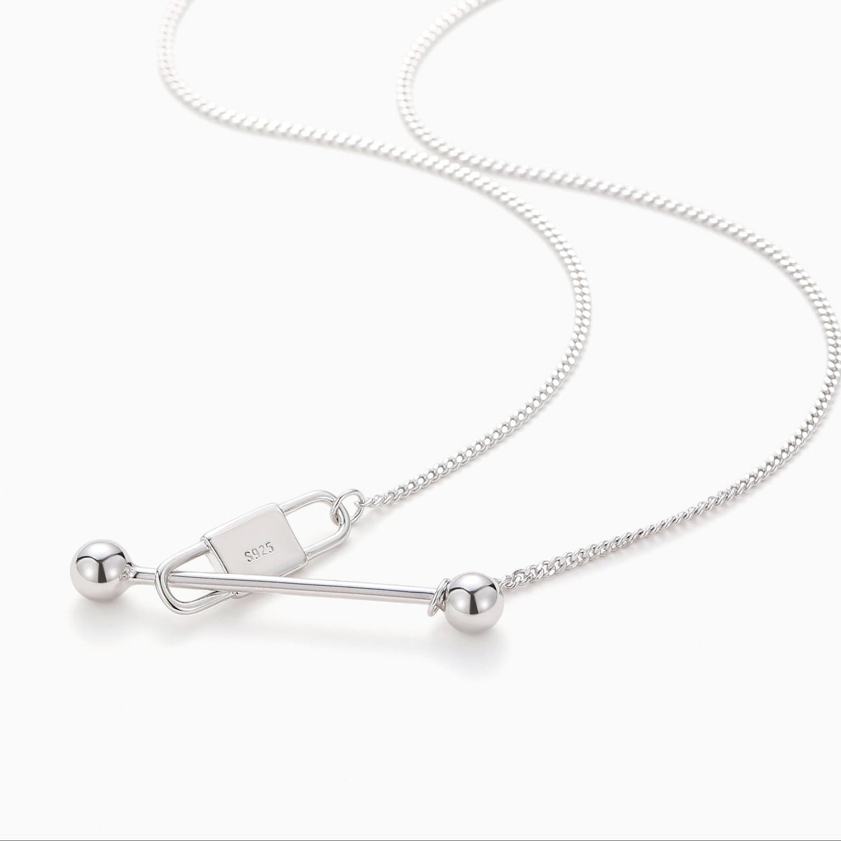 PAPER CLIP FOCAL NECKLACE