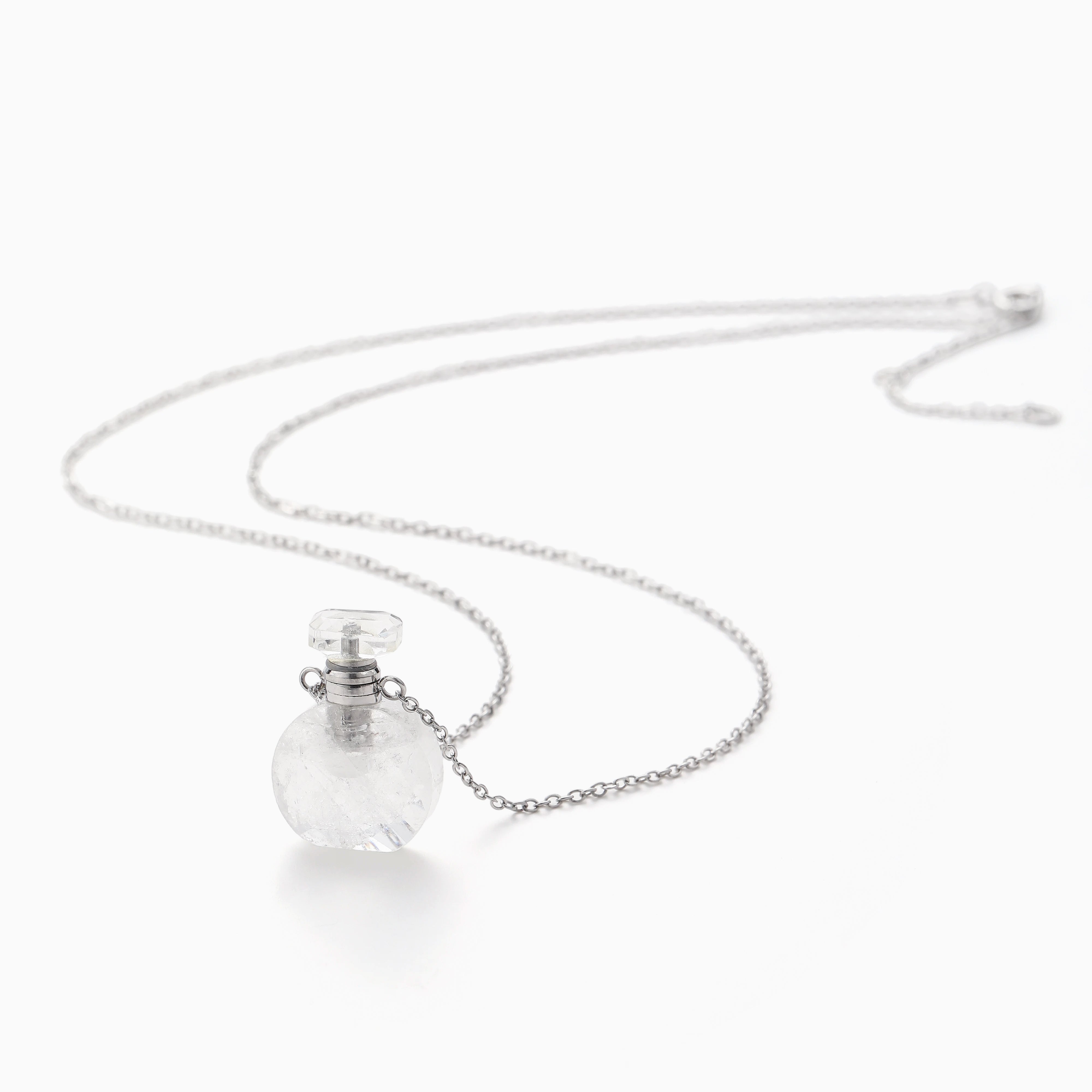 CHIC MINI PERFUME FLASK PENDANT NECKLACE