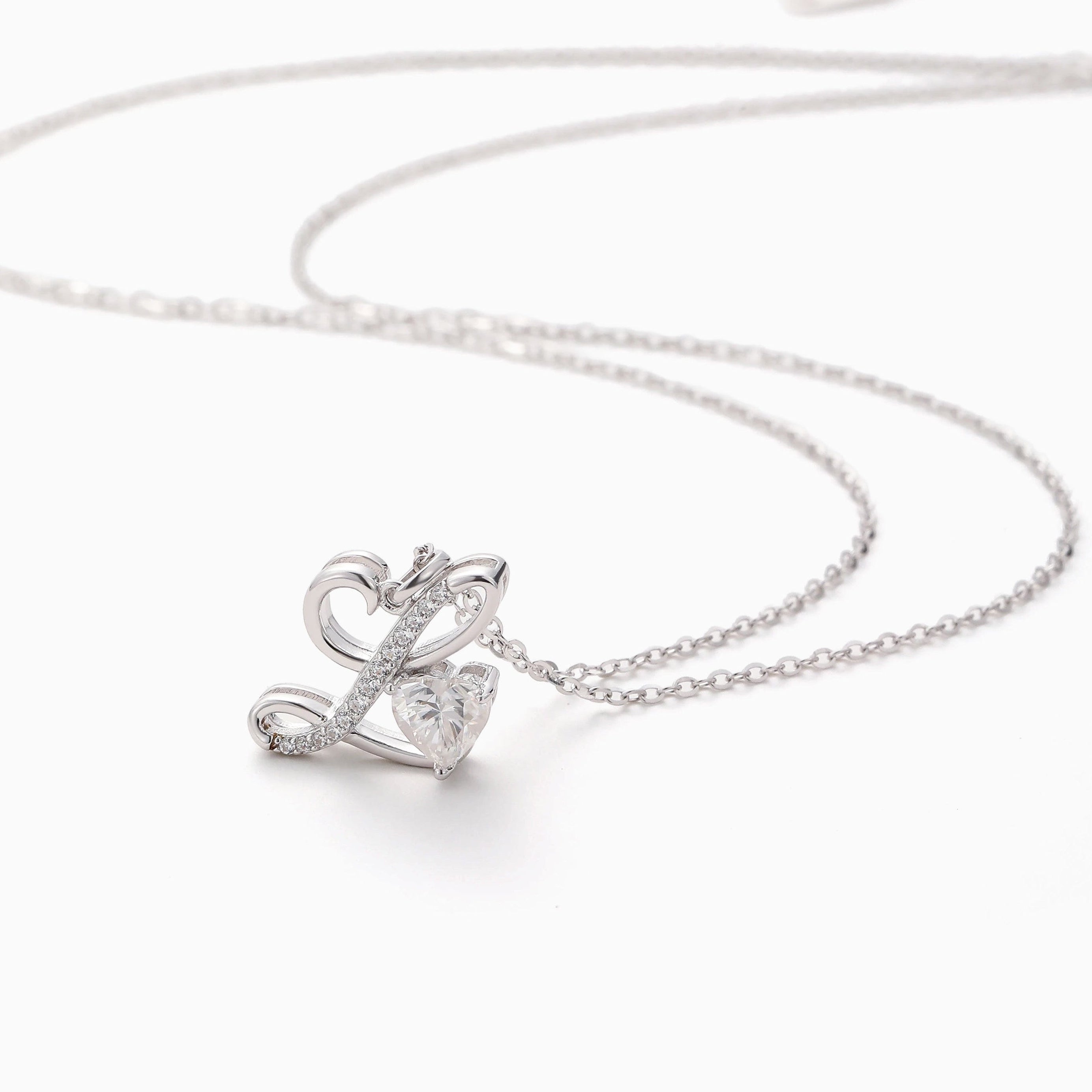 LETTER D'AMOUR CHARM NECKLACE