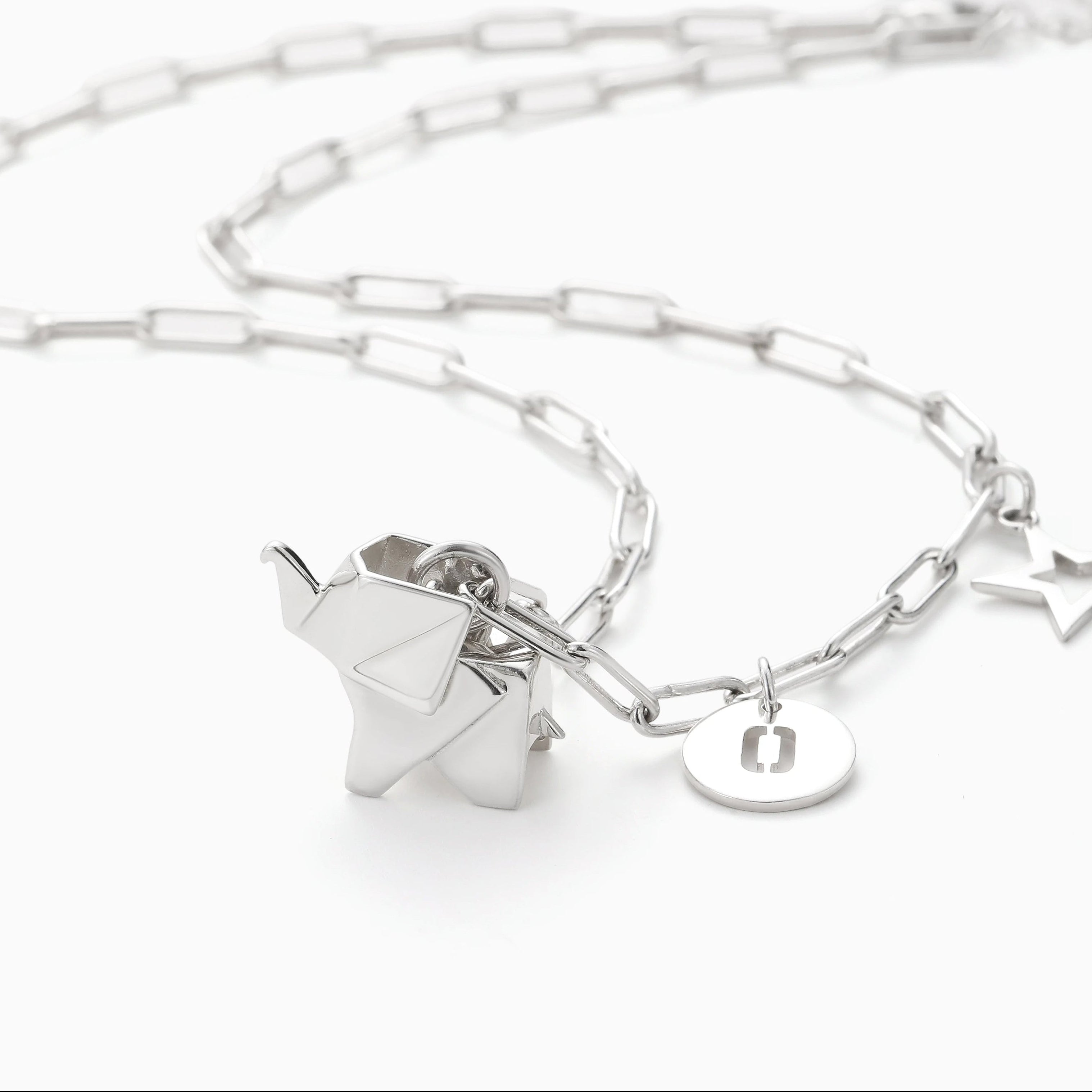 FORM STUDY ORIGAMI ELEPHANT CHARM NECKLACE FOR THE KID INSIDE