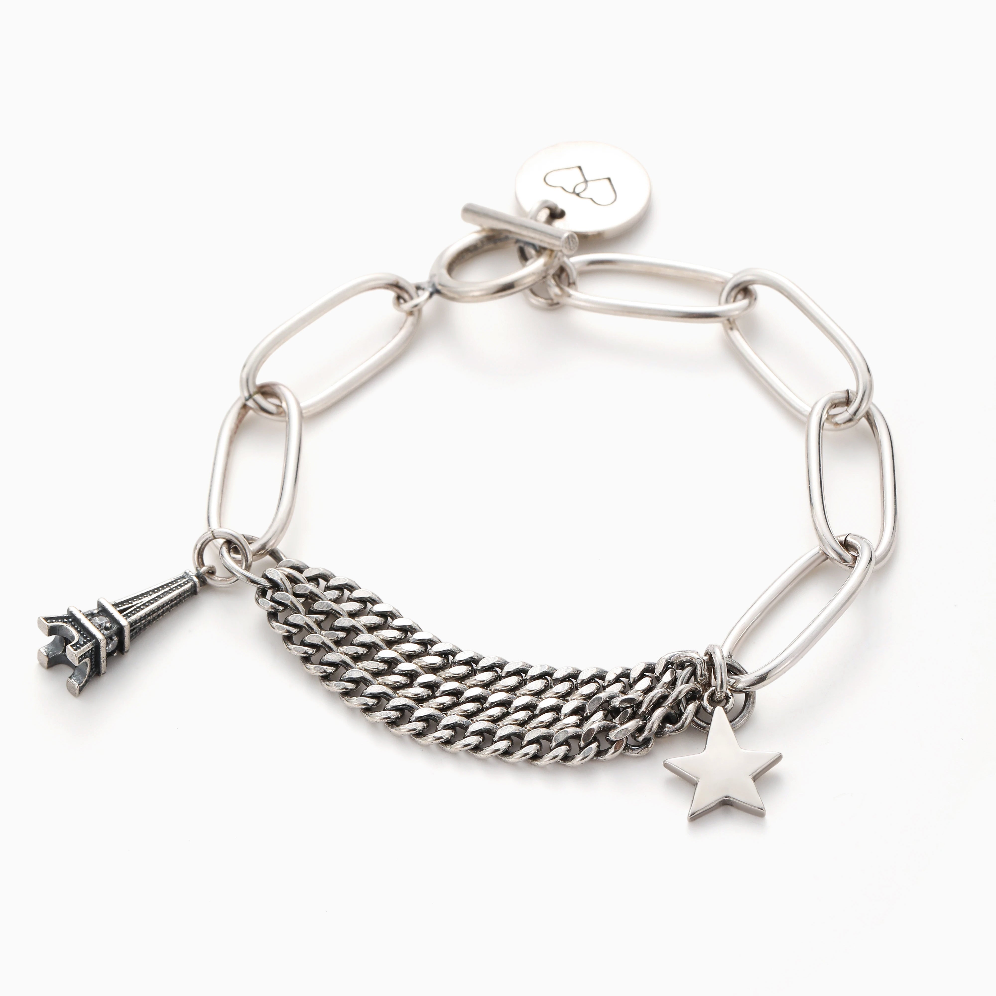 OOH LA LA — PARIS, HEART, AND STAR BRACELET
