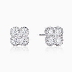 CLAIRE DE LUNE MOISSANITE STUD EARRINGS