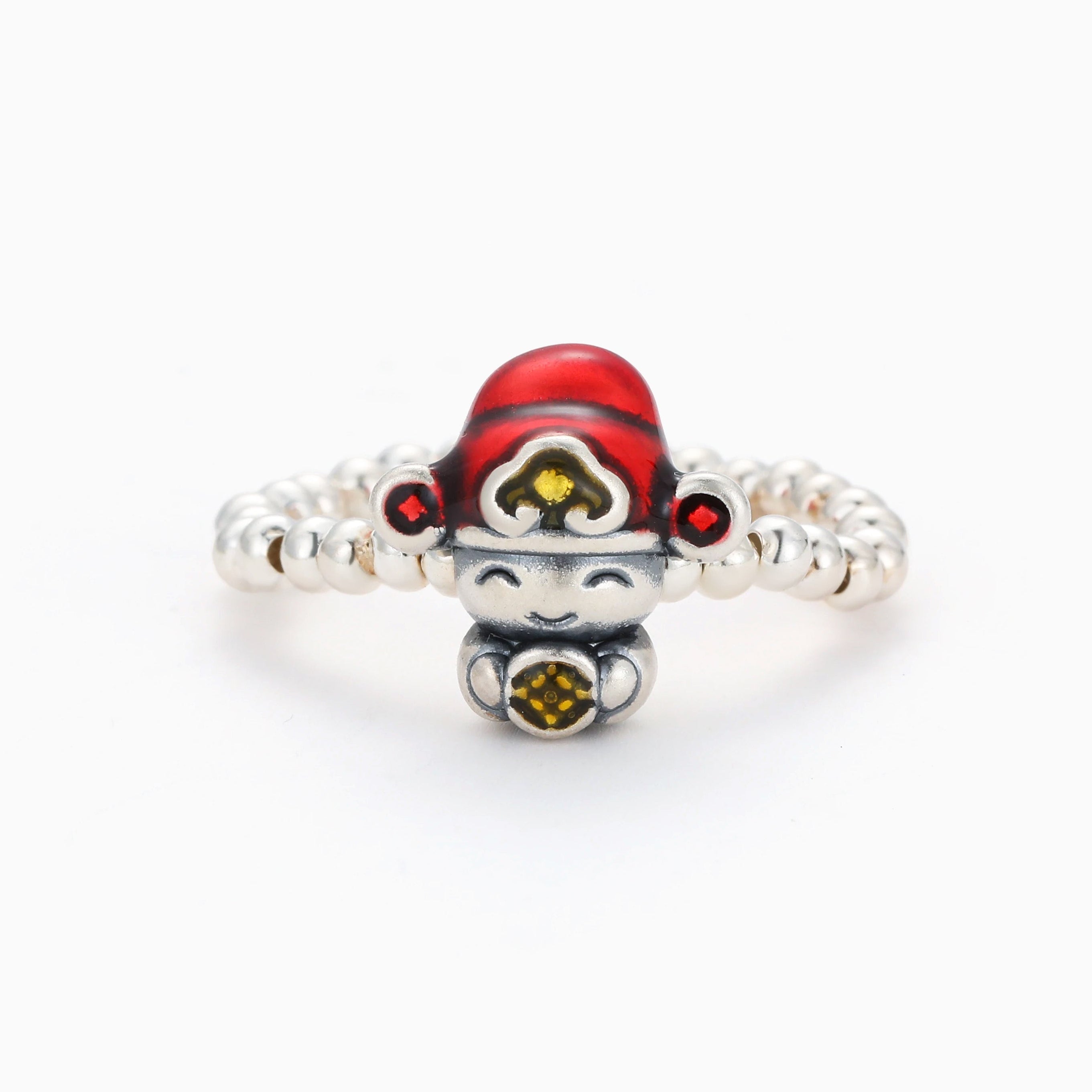 925 STERLING SILVER WEALTH DEITY STRETCH RING