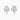 ART DECO REFINEMENT BAGUETTE AND ROUND CZ STUD EARRINGS