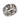 MAN IN NATURE SILVER MEDITATION SPINNER RING, FOREST CUTOUT DESIGN