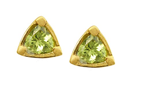 Trillium Peridot Vermeil Earring