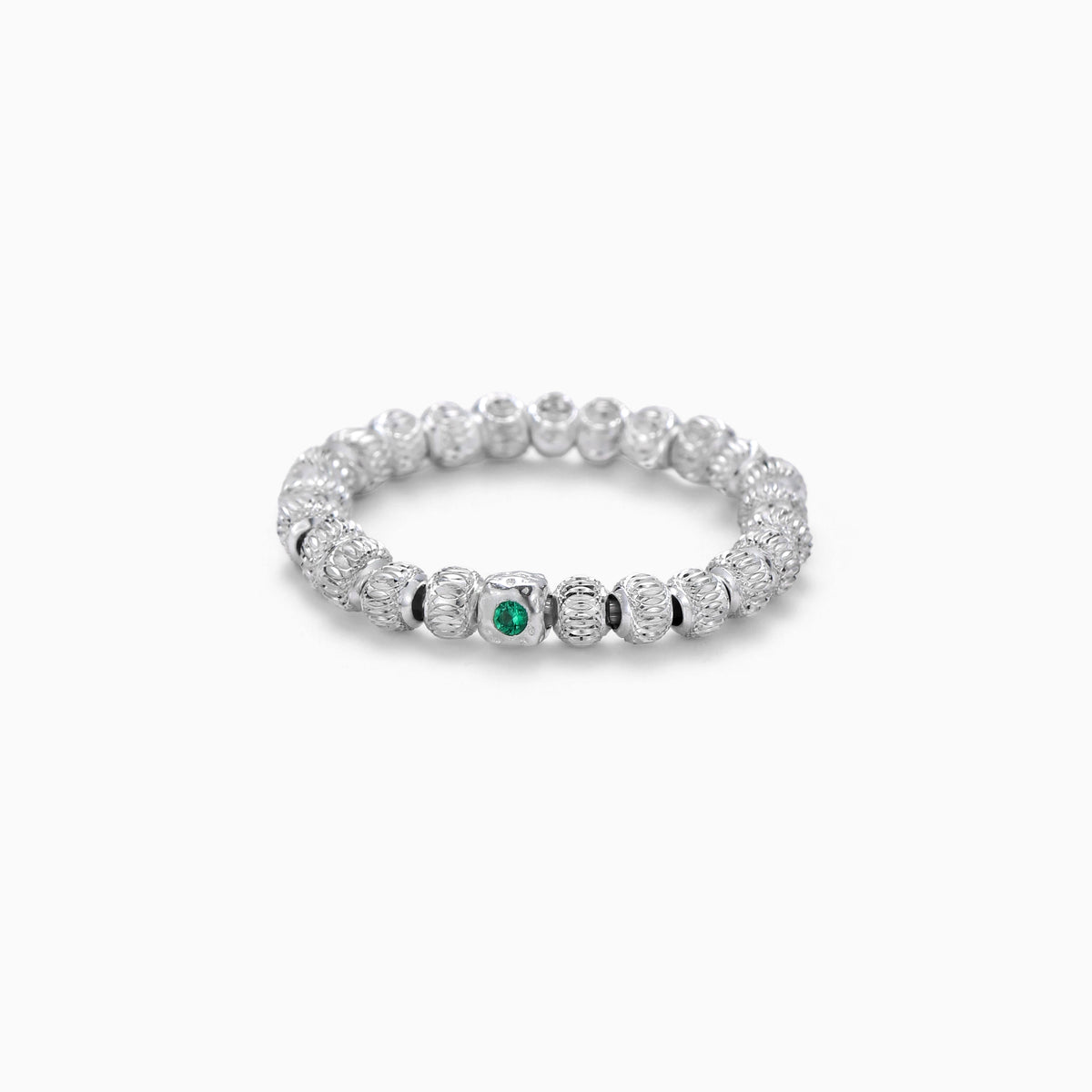 LASER CUT 925 sterling SILVER BEAD COMFORT RING