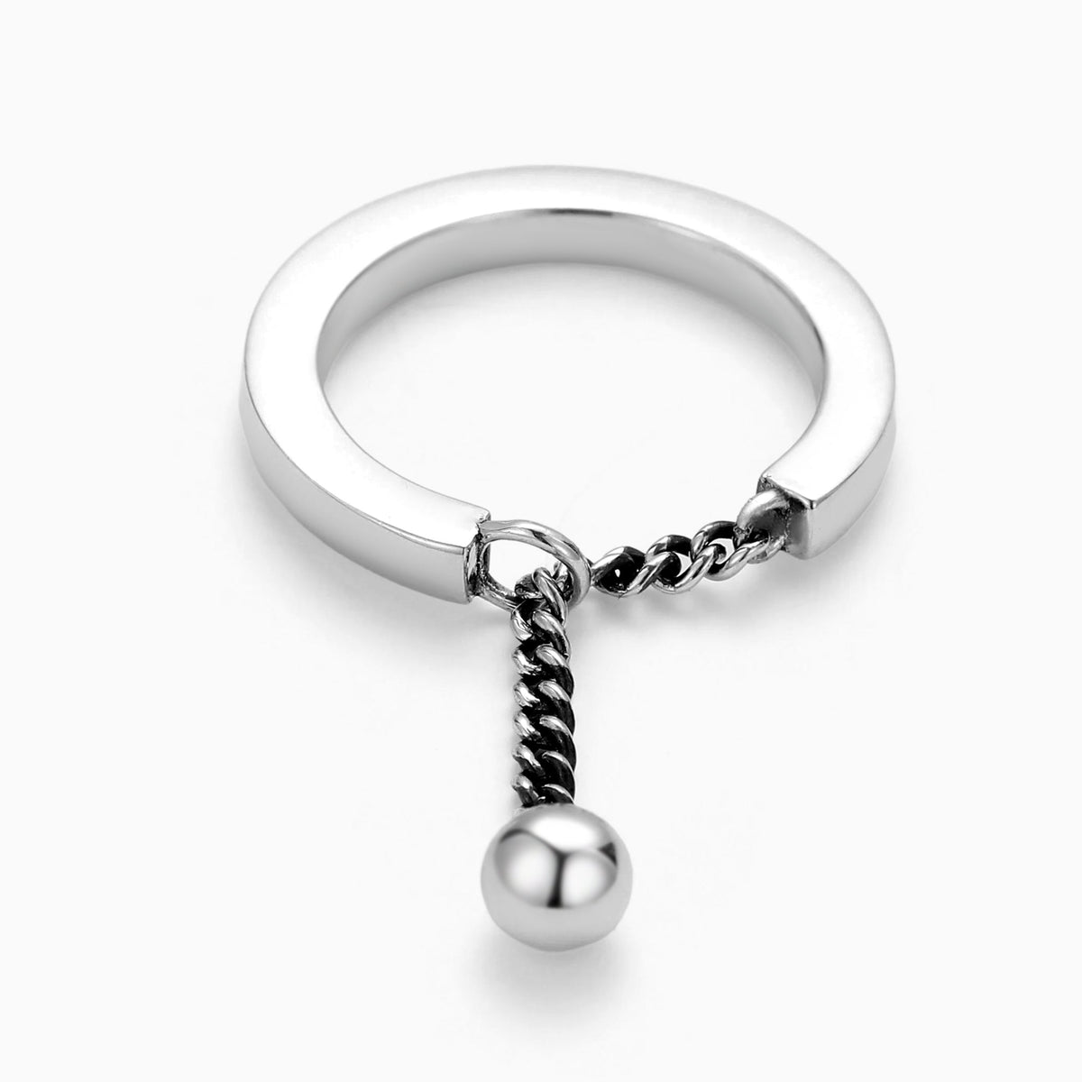 STREET READY TWISTED ROPE CHAIN OPEN BAND RING