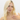 Woman with blonde hair wearing a white top against a plain background